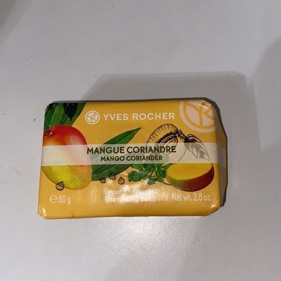 NEW Yves Rocher Mango and Coriander Set Mist, Shower Gel, Soap, Tinted Lip Balm - Picture 2 of 7